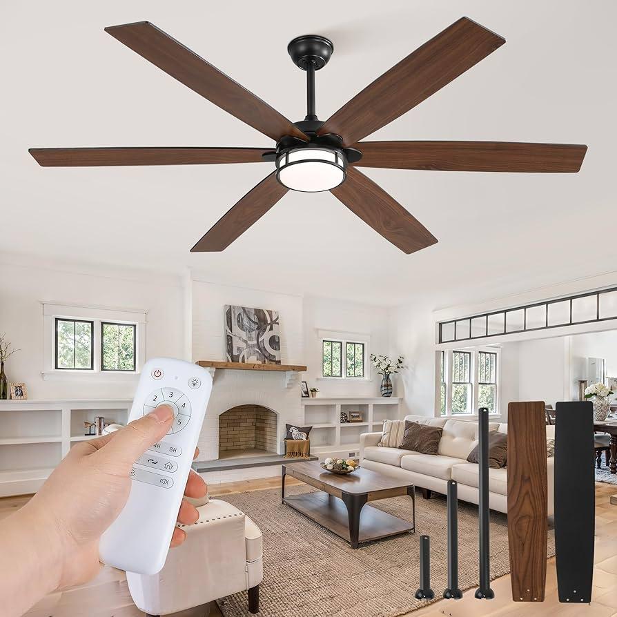 65" Ceiling Fan ( Black, Brown )