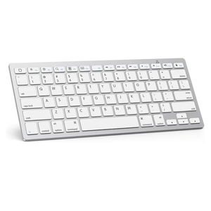 OMOTON Bluetooth Keyboard Compatible with iPad A16 11th 10th Generation, iPad 10.2 (9th/8th/7th), iPad Pro 13/12.9/11 inch, iPad Air/Mini and More iOS Devices, White