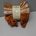 a moment Fall Rust Orange Reversible Pillow Covers 2 Pack - Farmhouse Chenille Throw Pillows, Neutral Textured Decorative Throw Pillow Covers with Border for Couch Sofa Bed (20x20 Inch, No Insert)