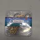 BENECREAT 3Pcs Mini Wooden Gauge Keychains, Knitting Needle Gauge, Yarn Wrap Guide Board, Multifunctional Ruler with Alloy Clasp for Crochet DIY Sewing