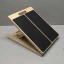 Portable Wooden Slant Board for Calf Stretching Squats Calf Stretcher Pilates Physical Therapy Equipment Adjustable Incline Board for Knees Ankle Heel Feet Leg