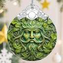 Christmas Ornaments, Christmas Tree Decorations, Keepsake Ornaments, Holiday Decor, Holiday & Xmas Gifts. Gifts for Plant Lovers & Nature Lovers - Green Man-Theme