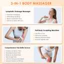 4-in-1 Body Sculpting Machine - Lymphatic Drainage Massager - Anit Cellulite Massage Tool Help Reduce Stretch Marks & Cellulite & Fat, Pain Relife Devices for Body (Belly, Legs, Arms, Butt, Low Back)