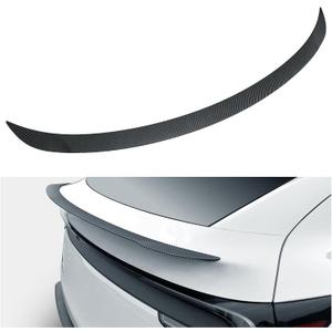 Spoiler for 2026 2025 Tesla Model Y Juniper ABS Material Rear Spoiler Wings Rear Trunk Lip Tesla Model Y Exterior Accessories(Matte Carbon Fiber,Not for Standard)
