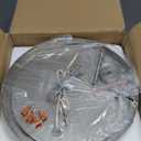 Brushed Nickel Flush Mount Light, Kitchen Ceiling Fixture with Water Ripple Glass Shade, 2-Light Outdoor Porch Flush Mounts for Hallway, Foyer, Entryway, Bathroom