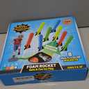 Otoseth Toys Rocket Launcher for Kids - Launch up to 100 Ft, 8 Multi-Color Foam Rockets & Adjustable Launch Stand, Kids Outdoor Toys, Age 3+