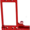 6061 Aluminum BTA Servo Mount for F10 Portal Axle, CNC Behind-The-Axle Servo Bracket & 4-Link Adapter Kit, Fits 1/10 Vanquish VS4-10 Phoenix F10 Nylon Portal & F10T Aluminum Axle Housing (Red)