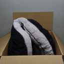 INVENHO Dog Bed Medium Size, Orthopedic Warming Soft Calming Sleeping Durable with Anti-Slip Bottom (M (30"x24"x9"), Black)