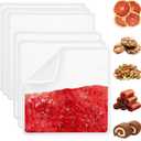 6Pcs Silicone Dehydrator Sheets 11x11 inch, Non-Stick Dehydrator Tray Liner with Edge for Food Freeze Dryer, Reusable Dryer Mats for Fruits, Vegetables, Meat, Yogurt