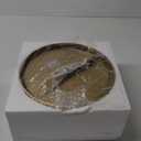 Flush Mount Light Fixture, 12 inch 2-Light Modern Ceiling Light with Brass Gold Finish for Hallway Kitchen Laundry Bedroom, 4822-BB