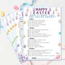 Easter Party Games for Adults - Easter Games for Family - Who is Most Like The Easter Bunny Ice Breaker Game Party Favors for Adults -25 Pcs -A02