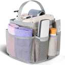 EUDELE Mesh Shower Caddy Portable for College Dorm Room Essentials,Shower Caddy Dorm with 8-Pocket Large Capacity for Beach,Swimming,Gym,Travel essentials