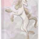 Stupell Industries Glam Unicorn Sparkle Rainbow Pink Cloud Girl Design, Designed by Ziwei Li Wall Art, 36x48, Canvas