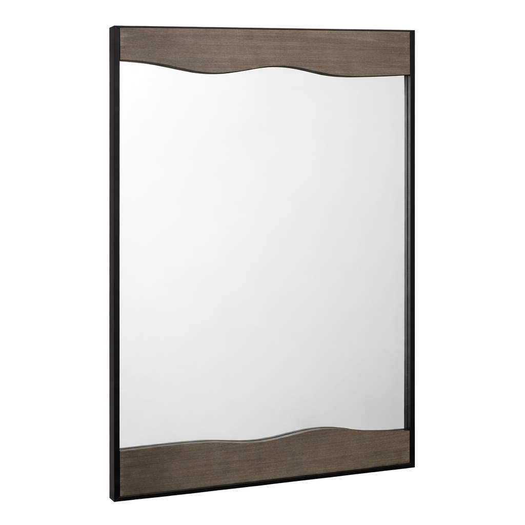 Mirror With Wooden Frame, 30x40In