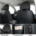 Colorado Seat Covers, Custom fit for 2015-2022 Chevy Colorado Crew Cab Z71 LT ZR2 Work Truck(Full Set, Black&Gray)