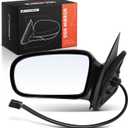 A-Premium Driver Side Power Door Mirror - Compatible with Chevrolet Cavalier & Pontiac Sunfire, 1995-2005 - Non-Heated Non-Folding Black Smooth Outside Rear View Mirror
