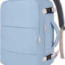 Taygeer Laptop Backpack for Women, TSA Approved Carry On with 17.3 inch Laptop Compartment, Cute Daypack for College Travel Essentials, Business Work Backpack for Travel Essentials, Powder Purple (X-Large)