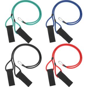 Skylety 4 Pieces Baseball Resistance Bands Youth & Adult Arm Strength Training Baseball Bands for Softball Trainer Pitcher Training, 4 Levels(20, 30, 40, 50 Lbs, Black, Blue, Red, Green)