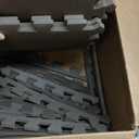 AIRHOP 18 Tiles Gym Floor Mat, EVA Foam Puzzle Gym Mat, High-Density Interlocking Foam Floor Tiles for Home Gym, Play Workout Garage Kitchen Flooring (Brown)