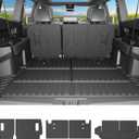 powoq 7 Seats Fuel Cargo Mat Compatible with 2025 2026 Toyota 4Runner Trunk Mat 2nd Backrest Trunk Liner TPE Cargo Liner 3rd Back Seat Protector Replacement for 2025-2026 Toyota 4Runner Accessories