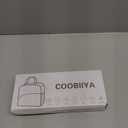 Coobiiya Lunch Box Lunch Bag for Women Men, Reusable Cute Lunch Pail bag, Leakproof, Insulated LunchBox Tote Compact 10L, Cooler Lunch Container for Work Travel Office (Black)