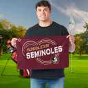 Northwest NCAA Florida State Seminoles Golf Towel, Official Licensed Microfiber Waffle Fabric, Absorbent 16x25 in Club Cleaning Accessory, Droplets Design