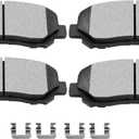 SCITOO Ceramic Brake Pads, 4pcs Front Brake Pads Brakes Kits fit for 2015-2016 for Chrysler 200,2013-2016 for Dodge Dart
