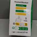 Qieryun Heated Blanket Electric Throw, Soft Flannel Heating Blanket with 8 Hours Auto Off 10 Fast Heating Levels Machine Washable Sherpa Heated Blanket with Overheating Protection (Throw (50" x 60"), Gray)