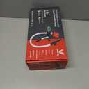 Automatic Electric Fuel Transfer Pump with Auto-Stop, 3.8GPM & 51" Hose & 4 Size Adapters Gas Can Pump with Leak Protection for Gasoline, Diesel, Kerosene, Gifts for Men Dad Him - 2nd Gen Red Black