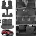 Floor Mats for 2021-2025 2026 Kia Sorento 6/7 Passenger (not for Hybrid), All Weather TPE Rear Cargo Mat with Backrest Mat Protection for 2025 2026 Kia Sorento Car Accessories