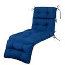 DoubleFill Indoor/Outdoor Chaise Lounge Tufted Bench Cushions, 72"x22" Outdoor Bench Cushion for Wicker Loveseat Porch Swing Patio Chair Furniture Replacement(Navy Blue,2 Pcs)