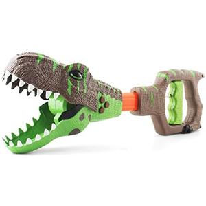 DINOBROS Dinosaur Chomper Toys for Kids with 3 Roar Sounds and Light Jurassic Dinosaurs Grabber Claw T-Rex Reacher Robot Hand Pincher Dino Snapper