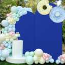 FUHSY Set of 2 Wedding Arch Cover 6FT, 7.2FT Backdrop Cover Arch Spandex Fabric Royal Blue Arch Stand Covers Chiara Arch Covers Stretchy Backdrop for Baby Shower Birthday Graduation Anniversary