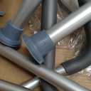 Vaunn Medical Deluxe Spa Shower Chair with Arms and Back, Bath Seat for Seniors, 350 lbs Max Weight, White With Light Gray Arms