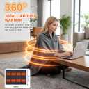 Cordless Heated Blanket, Machine Washable with Laundry Bag, 20000mAh Battery Powered Heating Throw with Power Bank, 3 Heating Levels, 59"x31.5" Portable Electric Blanket (Grey)