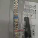 MioHHR Slim Metal Band Compatible with Apple Watch Band 42mm(Series 11 10) 41mm(Series 9 8 7) 40mm(Series 6 5 4 SE3/2/1) 38mm(Series 3 2 1),Stainless Steel iWatch Bands for Women,Silver/Gold