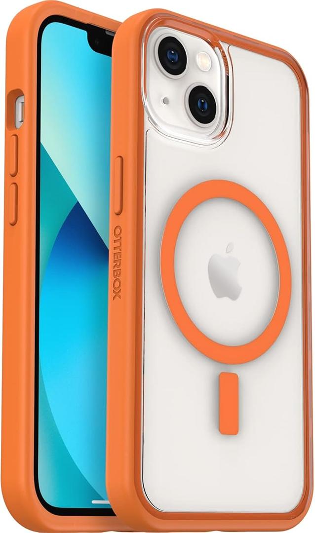 FNTCASE for iPhone 15 Case: for iPhone 14 | iPhone 13 Case Support Magnetic Charging Military Grade Drop Protection Anti Yellowing | Rugged Shockproof Phone Cover - 6.1 inch (Clear)