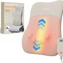 Back Massager, Rolling Up and Down Back Massager with Heat, Back Massage 4D Kneading for Pain Relief Deep Tissue, Ultrathin Shoulder Massager Gift for Women Men Parents Christmas, Grey