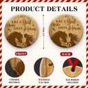 3 x Girl Loves Horses Christmas Ornament 2025 - Wooden Themed Ornament, Horse Tree Decoration - Rustic Farmhouse Decor, Animal Xmas Holiday Keepsake, Idea for Girl, Horse Lovers