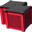 2PCS Pure Cube Water Trough Filter-New,Eco-Aquarium Water Trough Purifier Cubes,Super Strong Filtration Activated Carbon Filter Media for Fish Tanks,Horse Troughs,Cattle,Ponds&Livestock Tanks Red