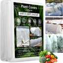 Plant Covers Freeze Protection, 10 ft x 20 ft 1.0 oz/yd Reusable Frost Protection Floating Row Cover, Frost Blankets for Plants, Frost Cloth for Cold Weather Snow, Winter Frost Pests Protection