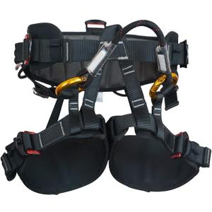 SOB Climbing Harness, Half Body Tree Climbing Harness Men,Thicken Widen Protect Waist Safety Harness for Arborist Harness,Working Rescuing at Height Safety Belt Harness