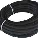 labwork 6AN Fuel Line Hose Kit Black Nylon PTFE Teflon 20 Feet Oil Line Hose with 10PCS Swivel Fuel Hose Fitting Adapter Kit