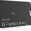 Wallet Tracker Card, Bluetooth Tracker for Wallet, Luggage Case, Water Resistant, Compatible with Apple Find My (iOS Only), Wireless Charging, IP68 Rated, 1 Pack