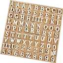 1 Inch 1048 Pieces Wood Letters for Crafts Unfinished Wooden Alphabet Letters with Sorting Tray for Scrapbooking