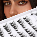 Pack Of 5 Lash Clusters 7 Pairs Cluster Lashes Natural Look DIY Lash Extension Lashes That Look Like Extensions Wispy Lashes Fluffy Eyelash Clusters Thin Band & Soft