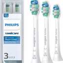Philips Sonicare C2 Plaque Control - Genuine Replacement Electric Toothbrush Heads, White, 3 Pack, HX9023/65