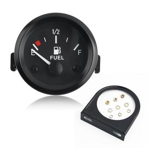 2" 12V Fuel Gauge Kit with Nut/Bracket,240-33 Ohm Boat Fuel Gauge with E-1/2-F Pointer Dash for Indicating Tank Fuels Levels,White Light Fuels Level Gauges for Car Boat