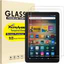 2-Pack, Screen Protector for Fire HD 8 tablet 2024/ Fire HD 8 Kids/ 8 Kids Pro 2022/2020 release Easy Installation Tempered Glass Film