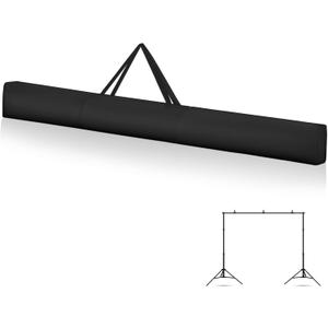 8 ft Pipe and Pole Drape Carrying Bag Portable Backdrop Stand Pipe Black Backdrop Carrying Bag Package Upright Crossbar Pole Package for Drape Kits